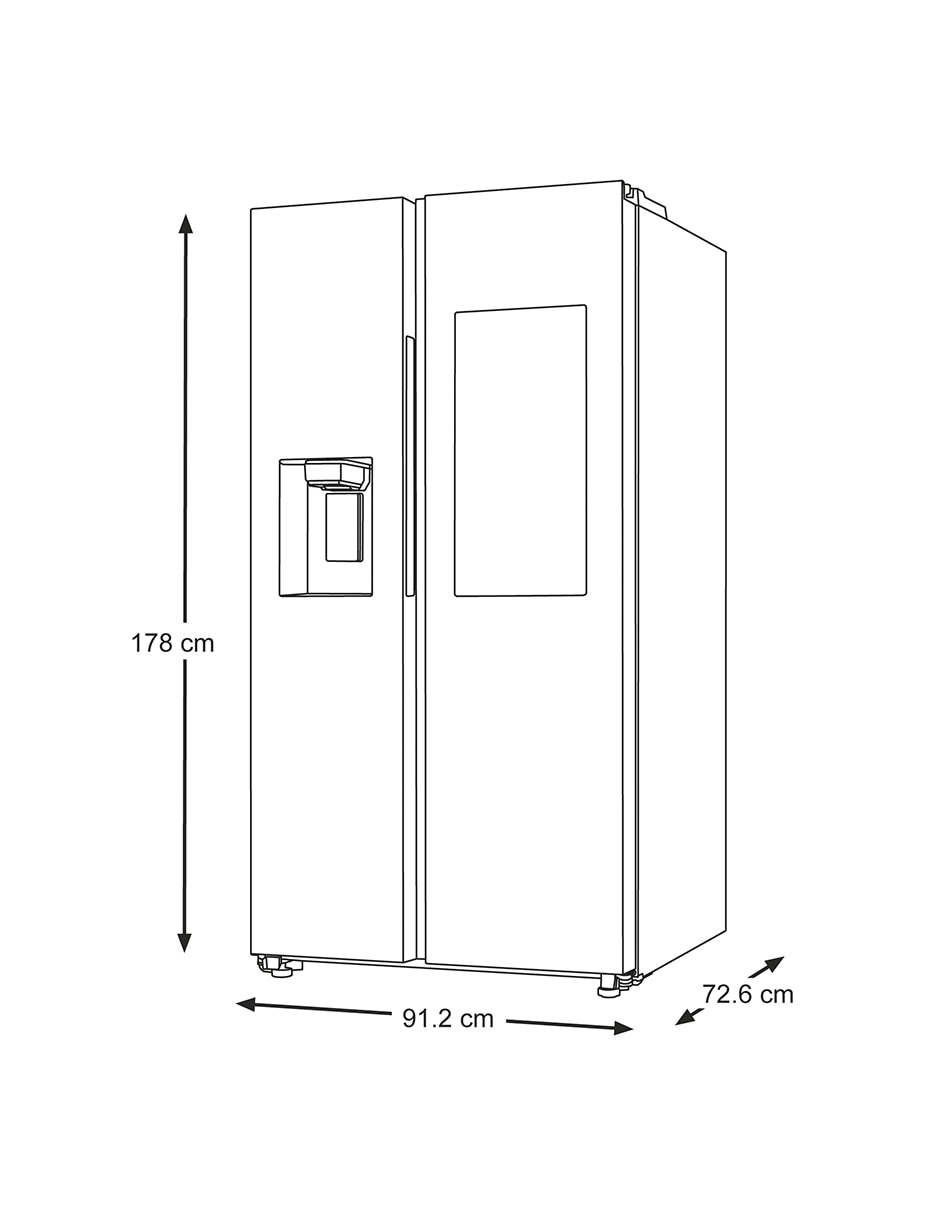 Refrigerador Samsung inverter y no frost y fábrica de hielo RS22T5561B1/EM