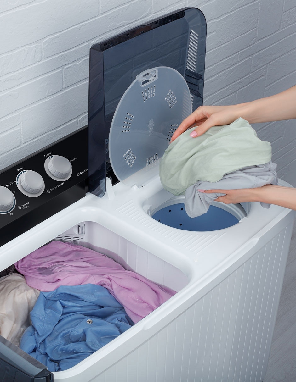 Lavadora Mabe 18 Kg semiautomática carga superior LMDX8124HBAB0