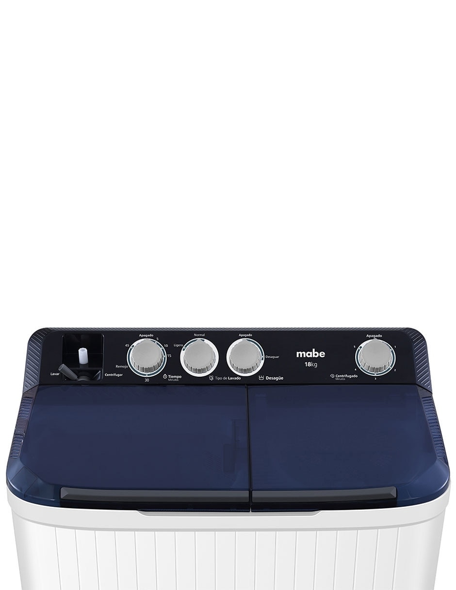 Lavadora Mabe 18 Kg semiautomática carga superior LMDX8124HBAB0