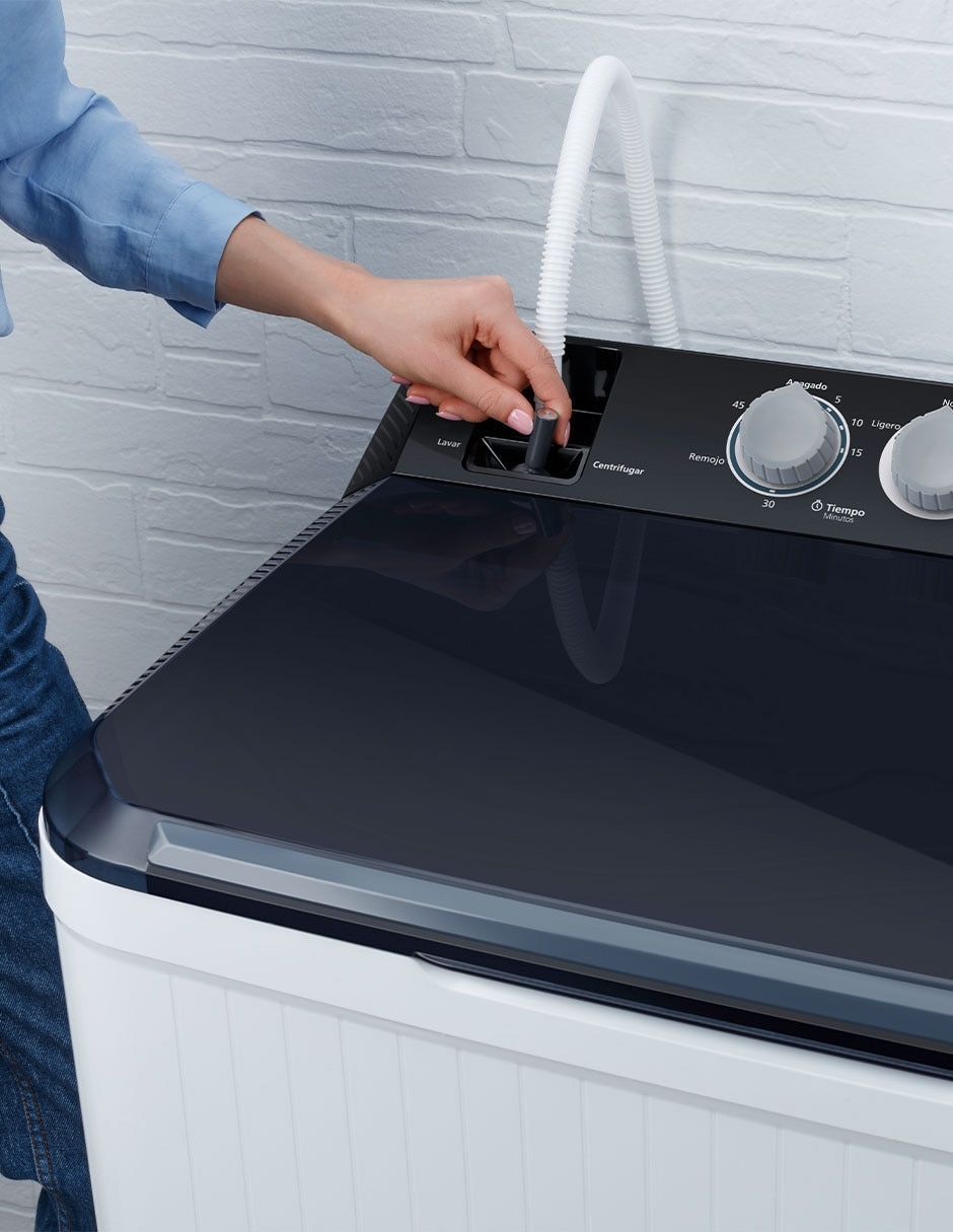 Lavadora Mabe 18 Kg semiautomática carga superior LMDX8124HBAB0