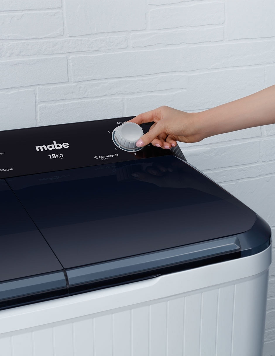 Lavadora Mabe 18 Kg semiautomática carga superior LMDX8124HBAB0