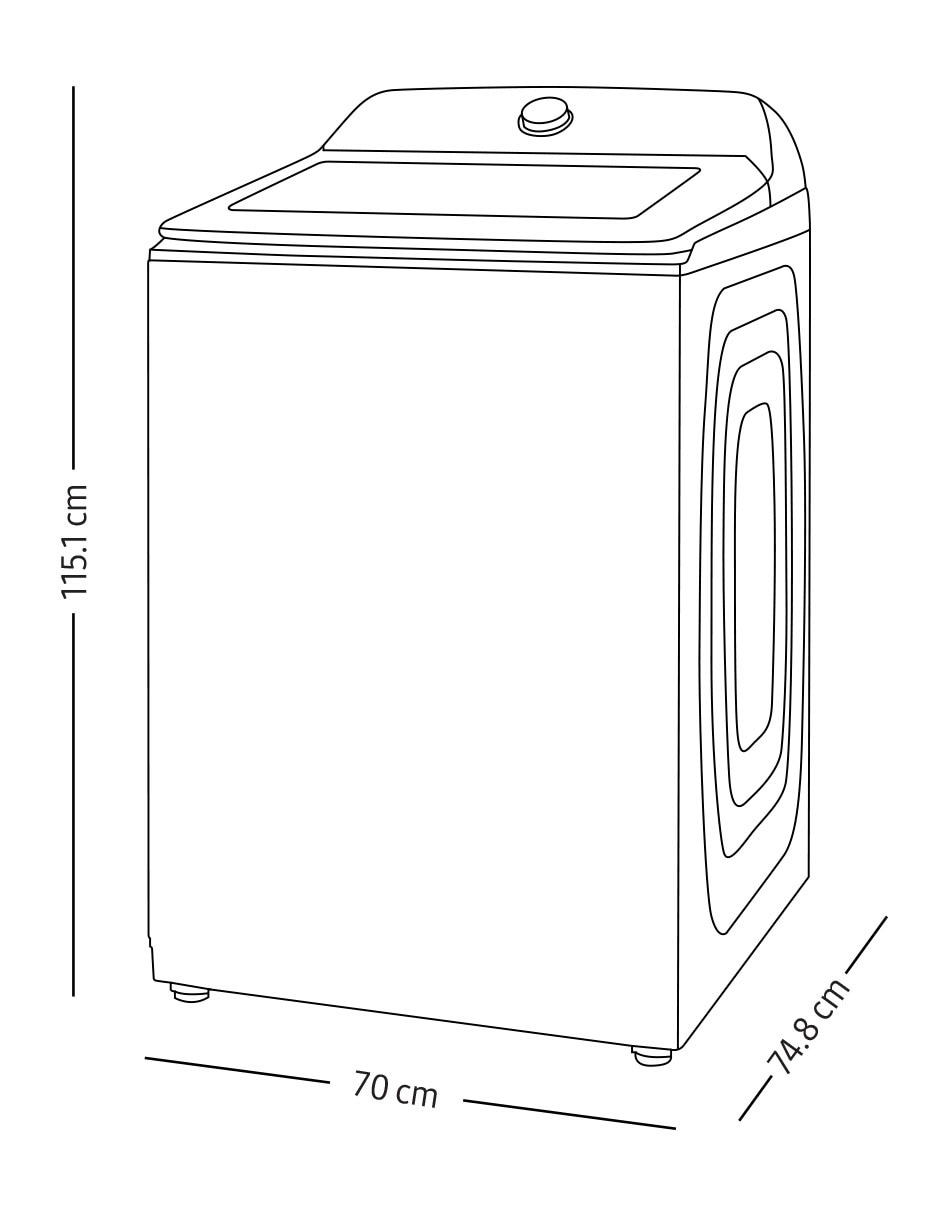 Lavadora Samsung 28 kg automática carga superior wa28b8375gv/ax