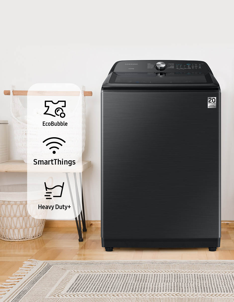 Lavadora Samsung 28 kg automática carga superior wa28b8375gv/ax