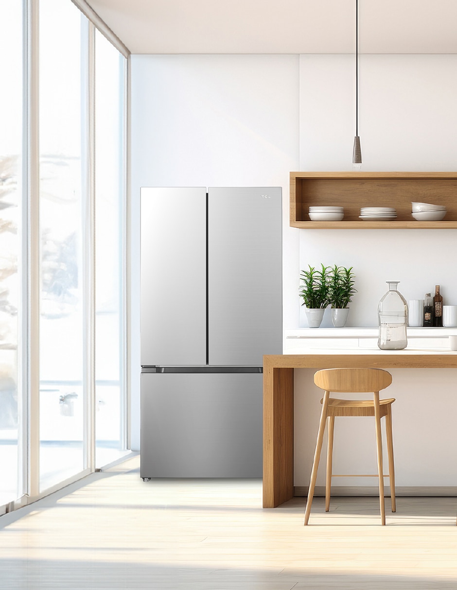 Refrigerador french door 18 pies inverter y frost fábrica de hielo tfr18si 5