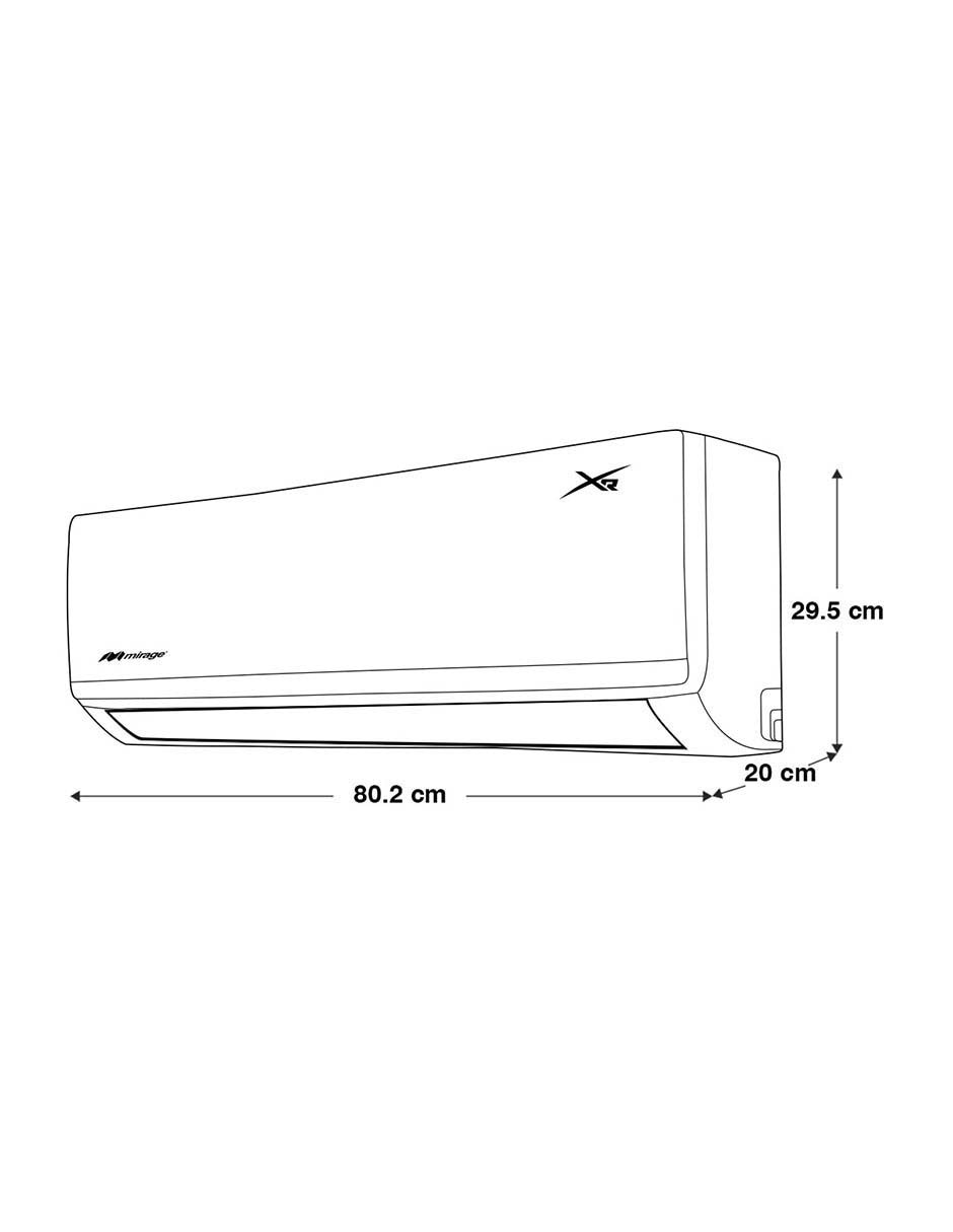 Aire acondicionado mirage frío y calor 12000 btu setcxc121t 220 v