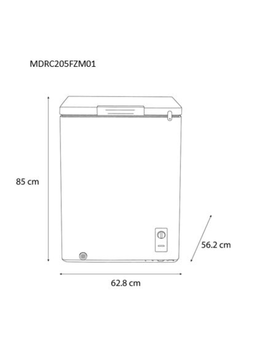 Congelador MDRC205FZM01 horizontal 5 pies 7