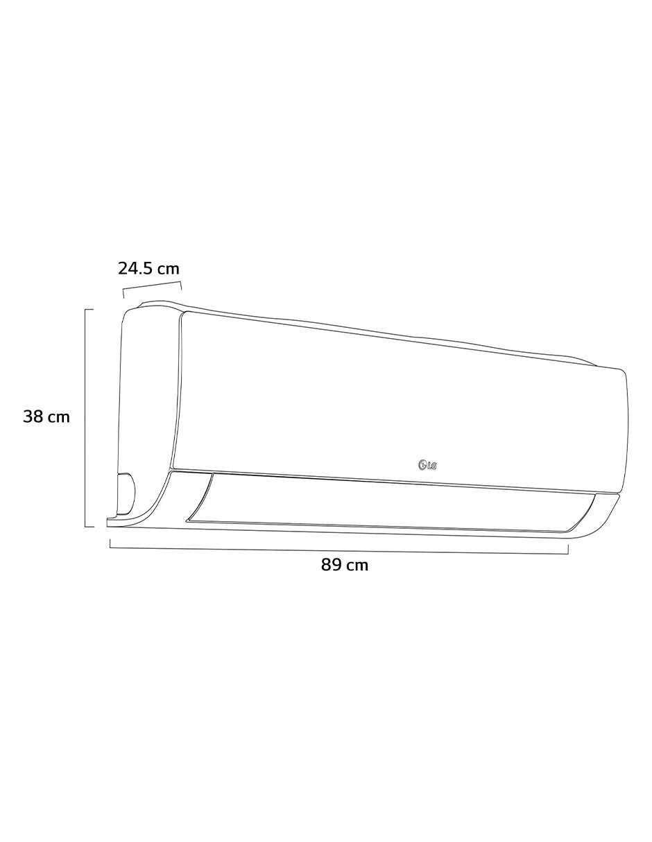 Aire acondicionado LG Frío 12000 Btu Vx122C3 220 V