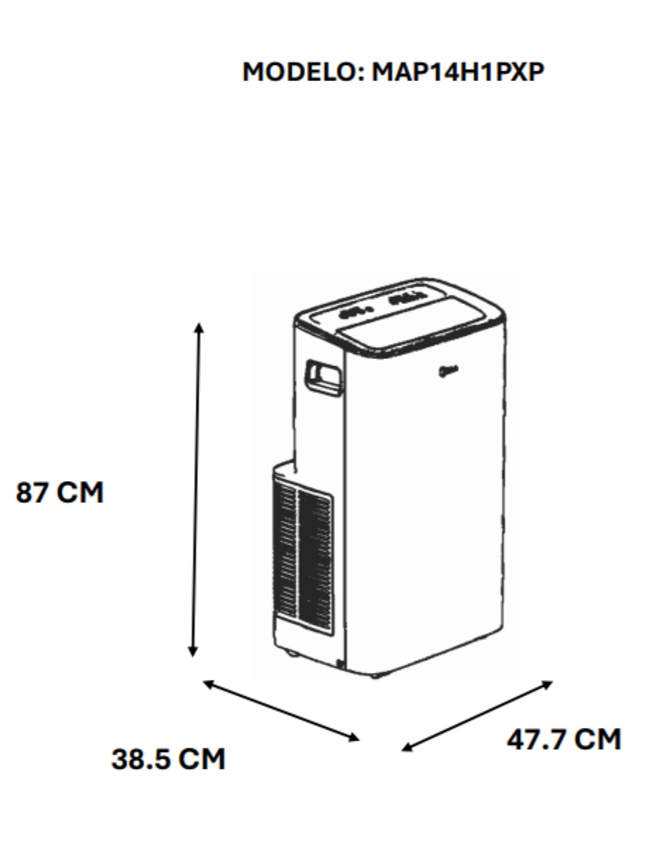 Aire acondicionado Frío y calor 12000 BTU MAP14H1PXP 100 V