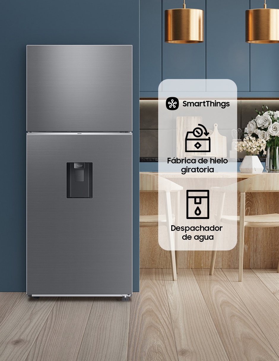 Refrigerador Samsung 14 pies cúbicos inverter y no frost y fábrica de hielo RT38DG6224S9EM