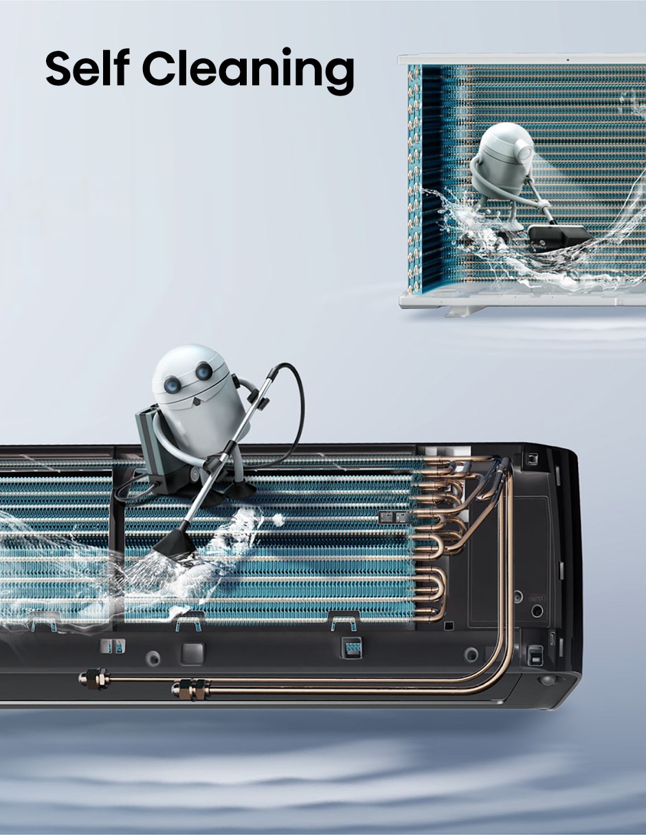 Aire acondicionado mini split inverter frío y calor 12000 btu aru122vqw 230 v