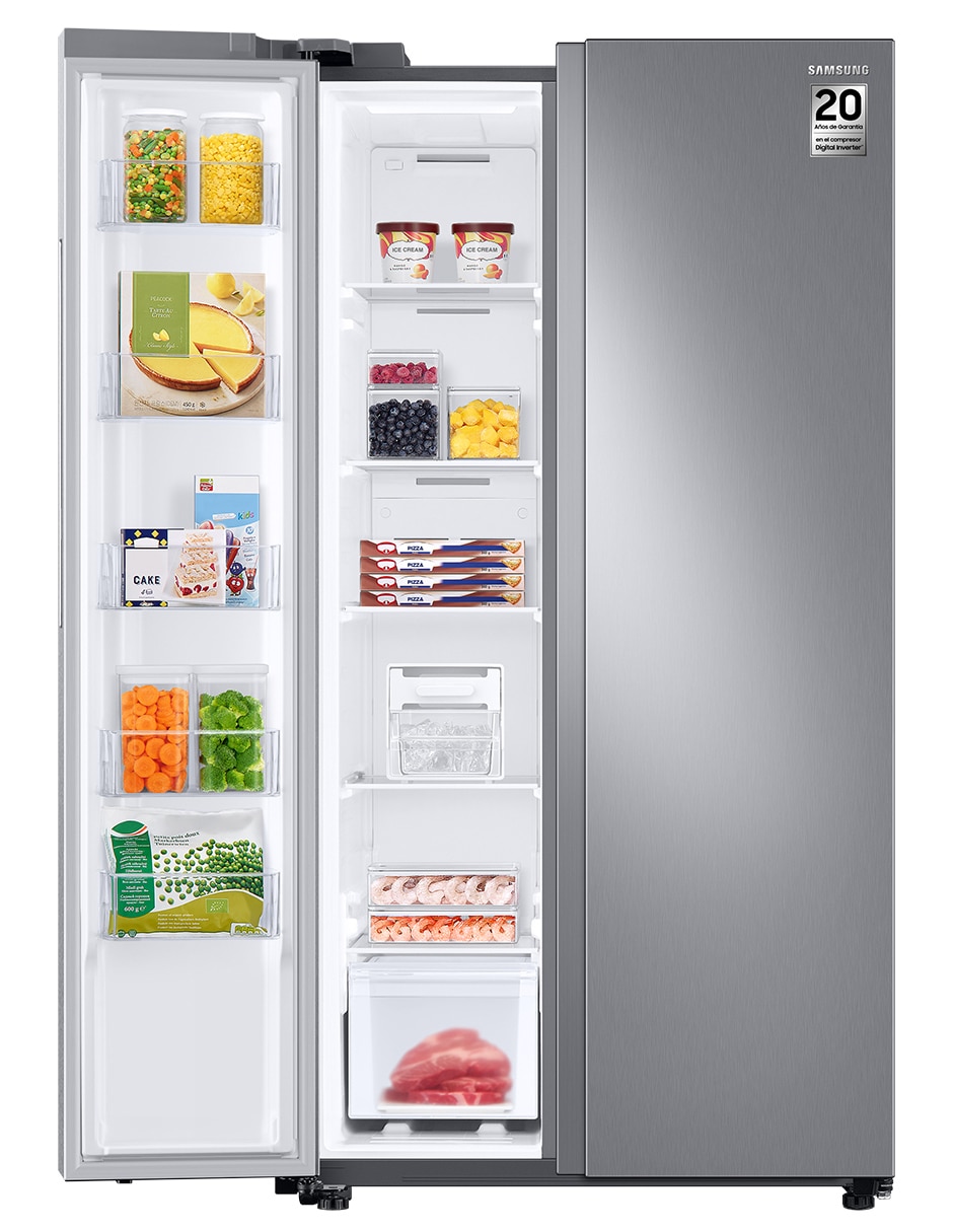 Refrigerador Dúplex Samsung 23 pies cúbicos inverter no frost fábrica de hielos