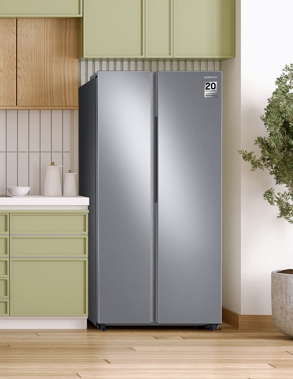 Refrigerador Dúplex Samsung 23 pies cúbicos inverter no frost fábrica de hielos