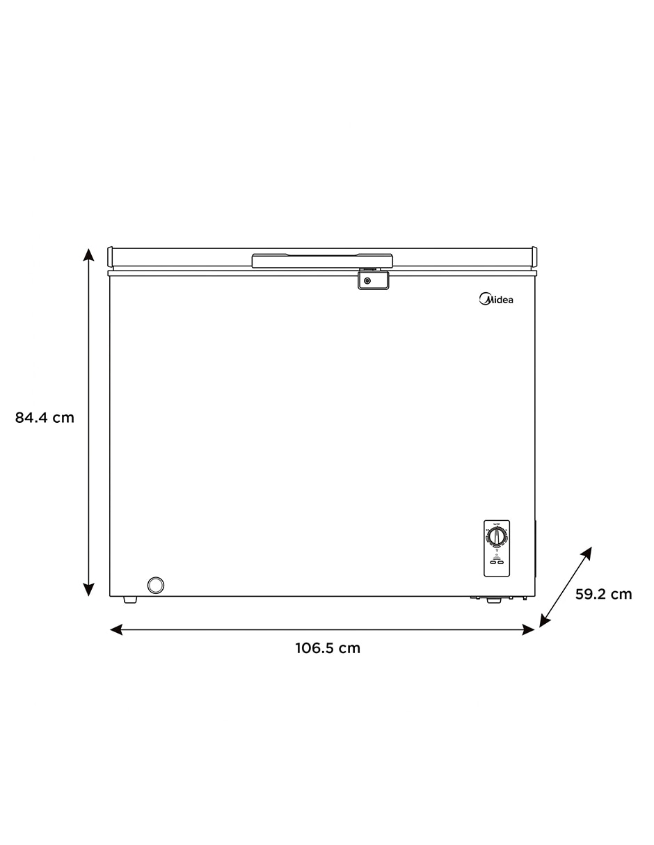 Congelador Midea Mdrc411Fzm01D horizontal 11 pies cúbicos