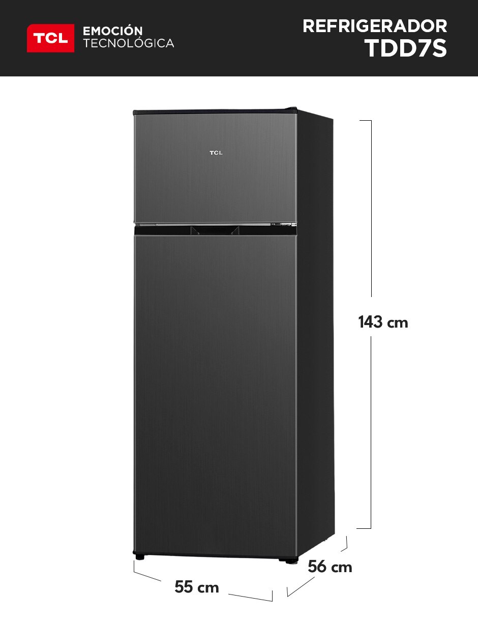 Refrigerador 7 pies cúbico tdd7s 11