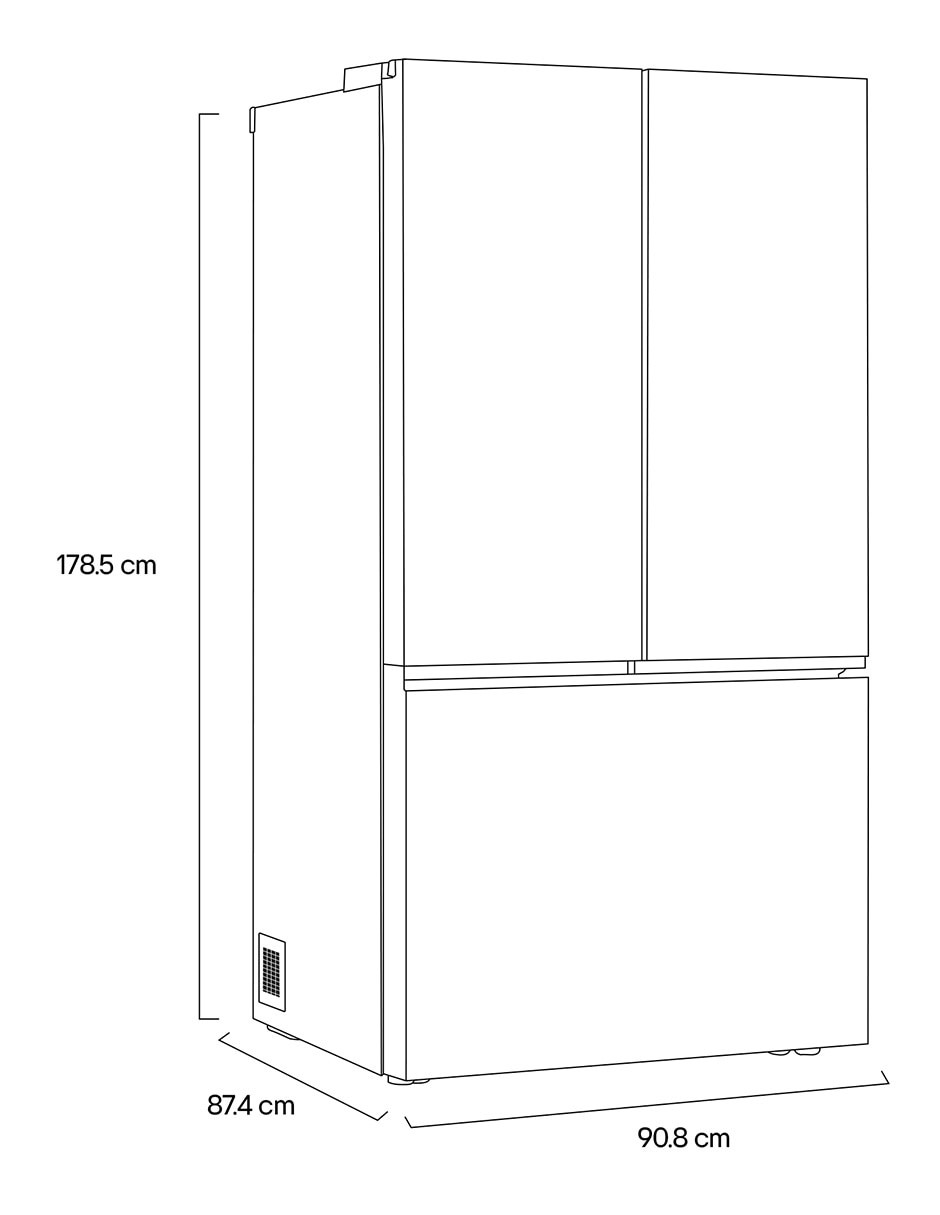Refrigerador french door 32 pies inverter y no frost GM90KP 11