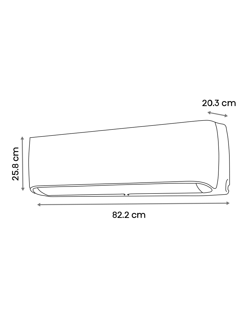 Aire acondicionado mini split frío y calor 12000 BTU ARU122KAW 230 V 3