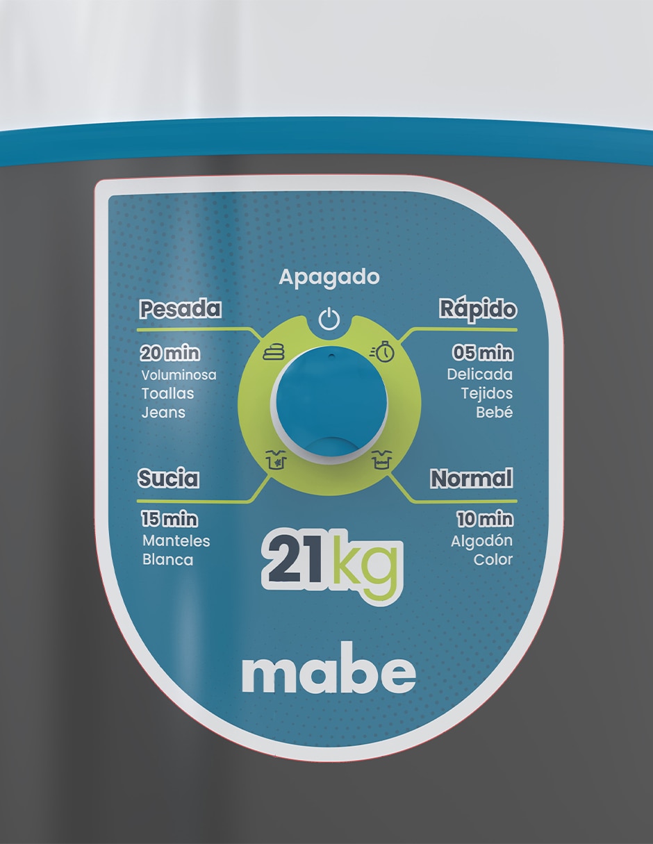 Lavadora 21 kg manual carga superior 5