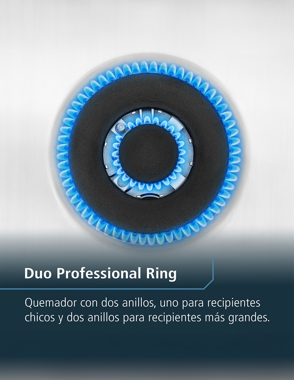 Estufa a gas LP Mabe 76cm EMHA7602JBS0 de 6 quemadores
