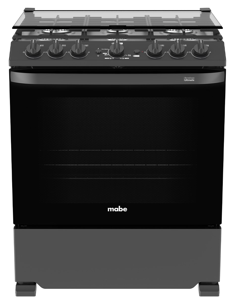 Estufa a gas LP Mabe 76cm EMHA7602JBS0 de 6 quemadores