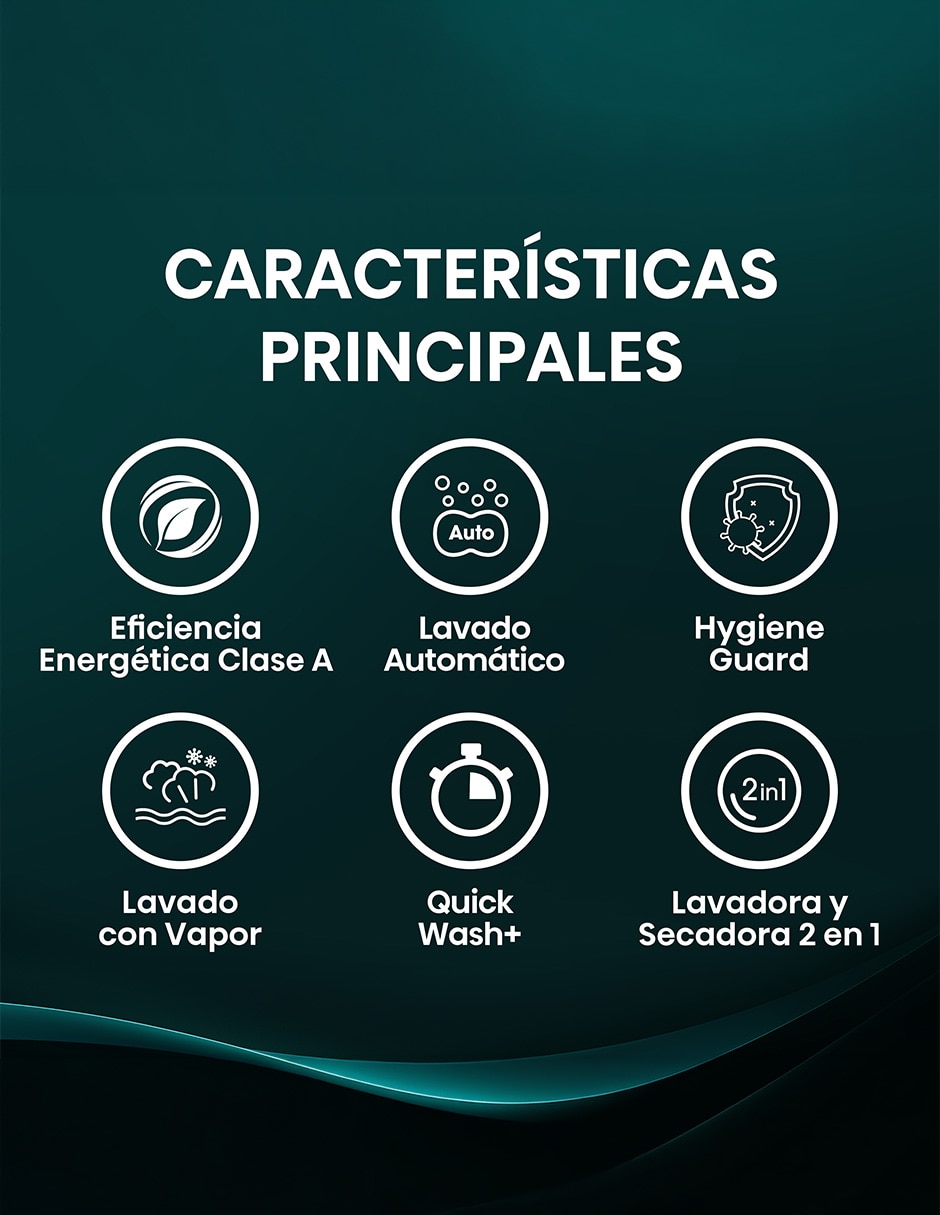 Lavadora lavasecadora automática carga carga frontal wd3s1543bt 2
