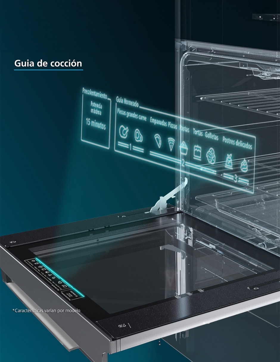 Estufa a gas LP AirFryer 76 cm EMHA7602DSS0 de 6 quemadores 6