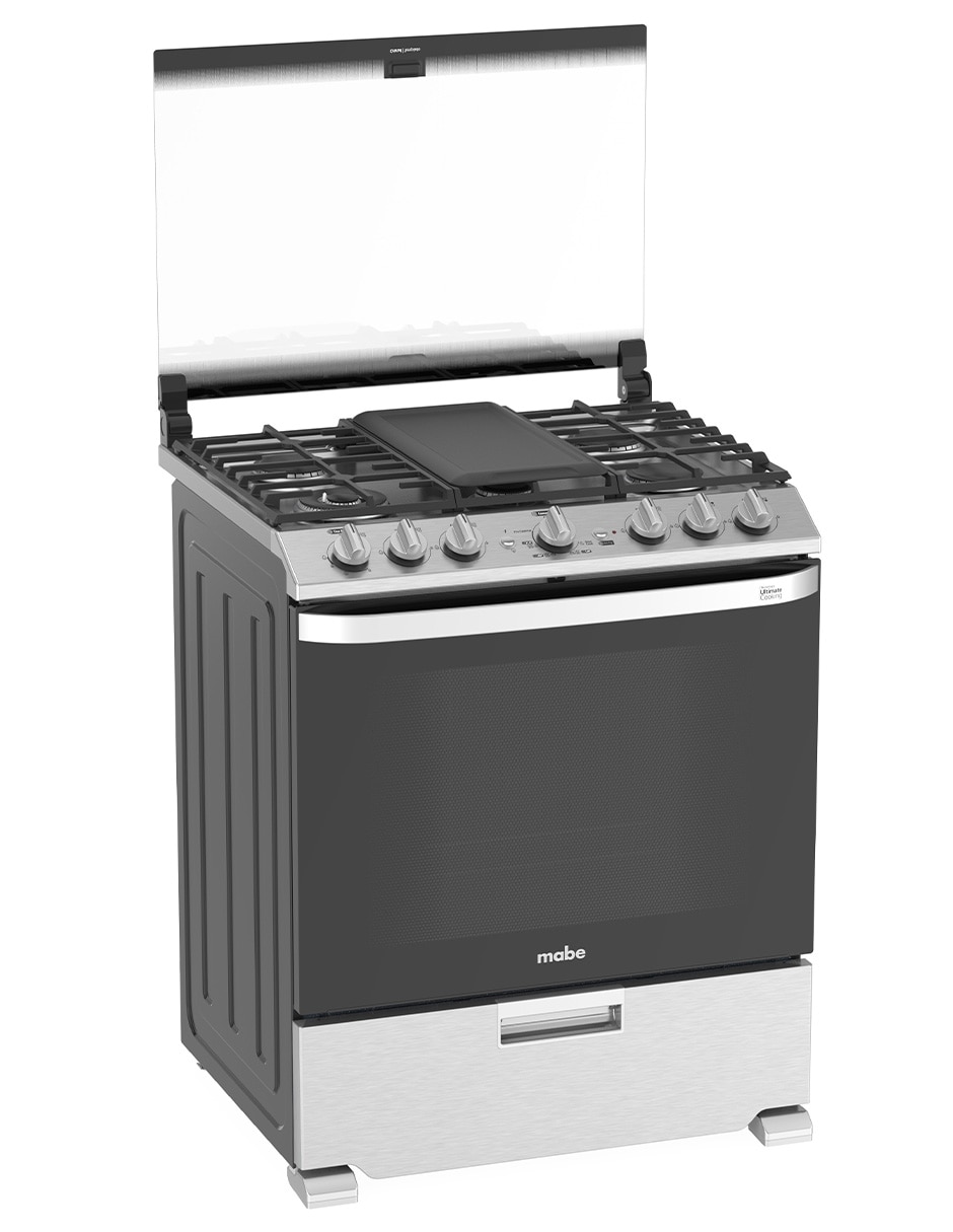 Estufa a gas LP AirFryer 76 cm EMHA7602DSS0 de 6 quemadores 13