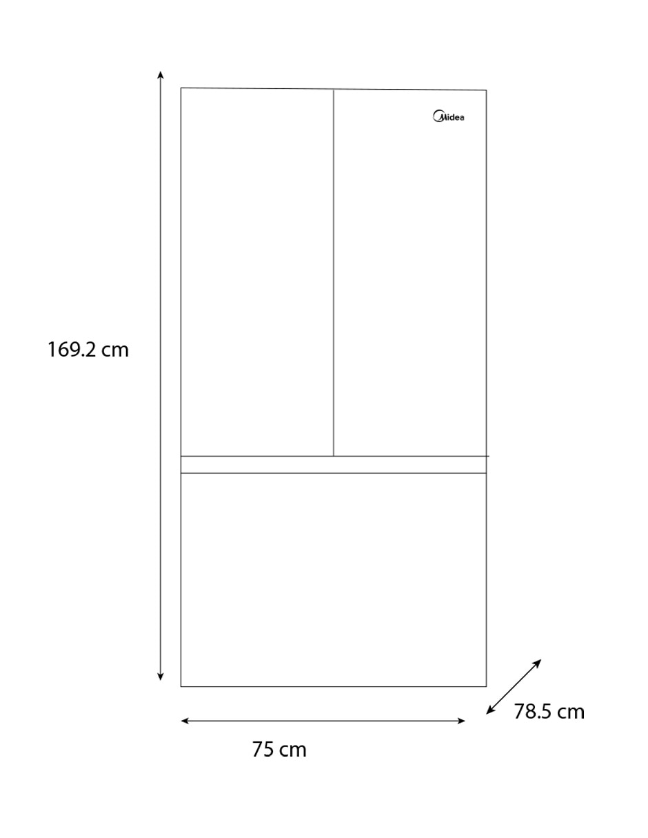 Refrigerador REFRI FRIGO CONGELAD Inverter Quattro y Manual MDRF700FGM45