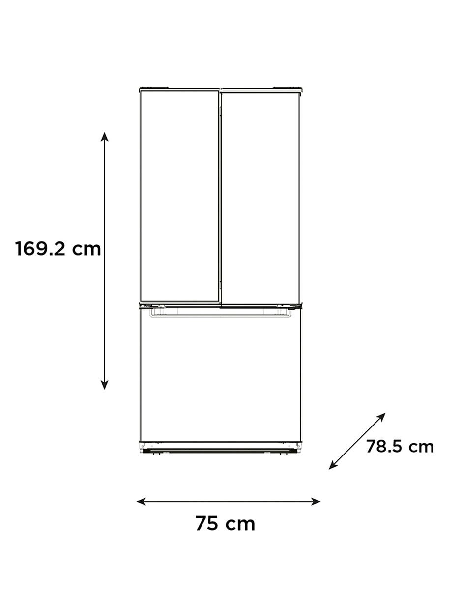 Refrigerador French Door Inverter Quattro 19 pies cúbicos tecnología Low Frost MDRF700FGM45 11