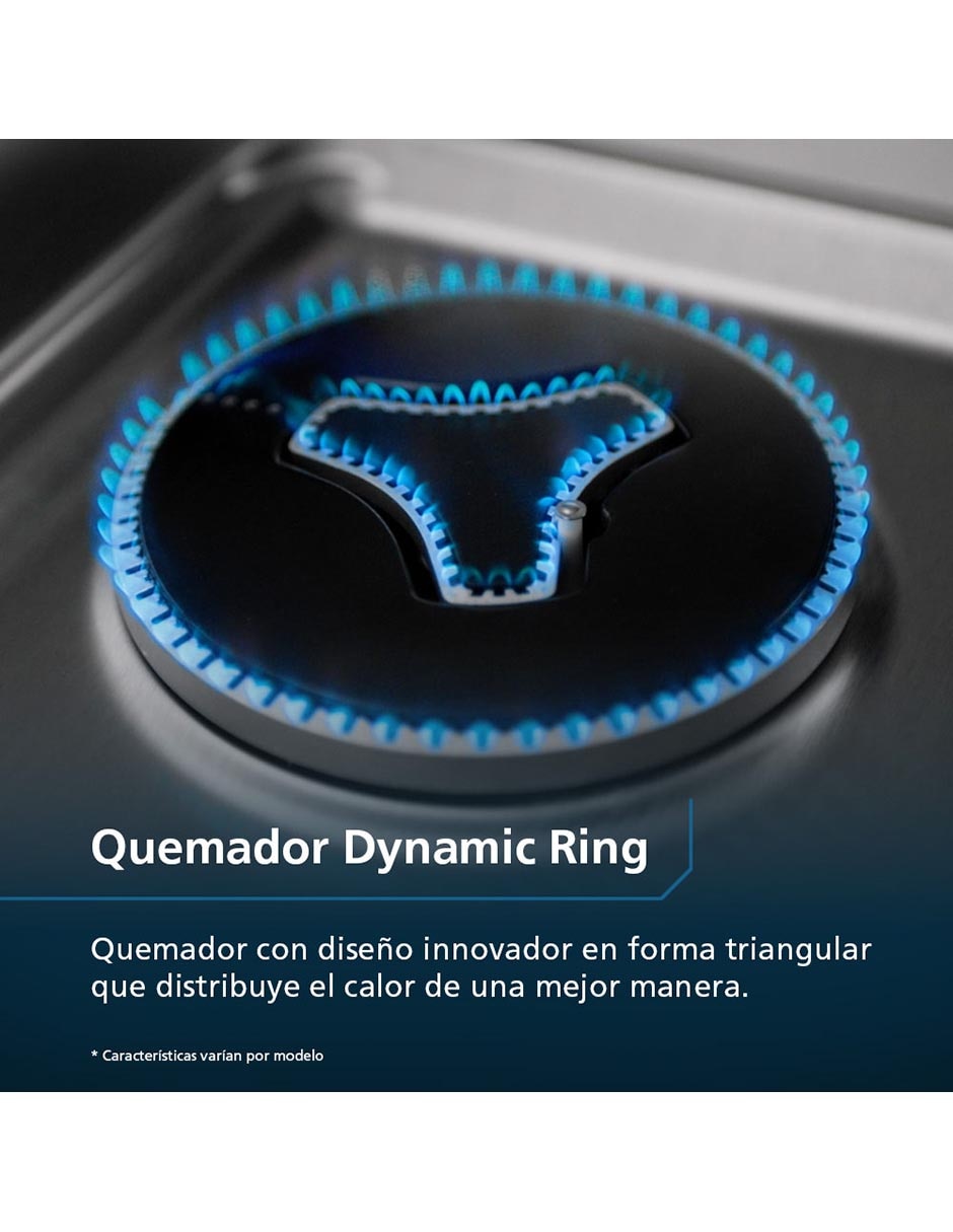 Estufa a gas LP Mabe 75.80 cm EMHA7613DTSS0 de 6 quemadores