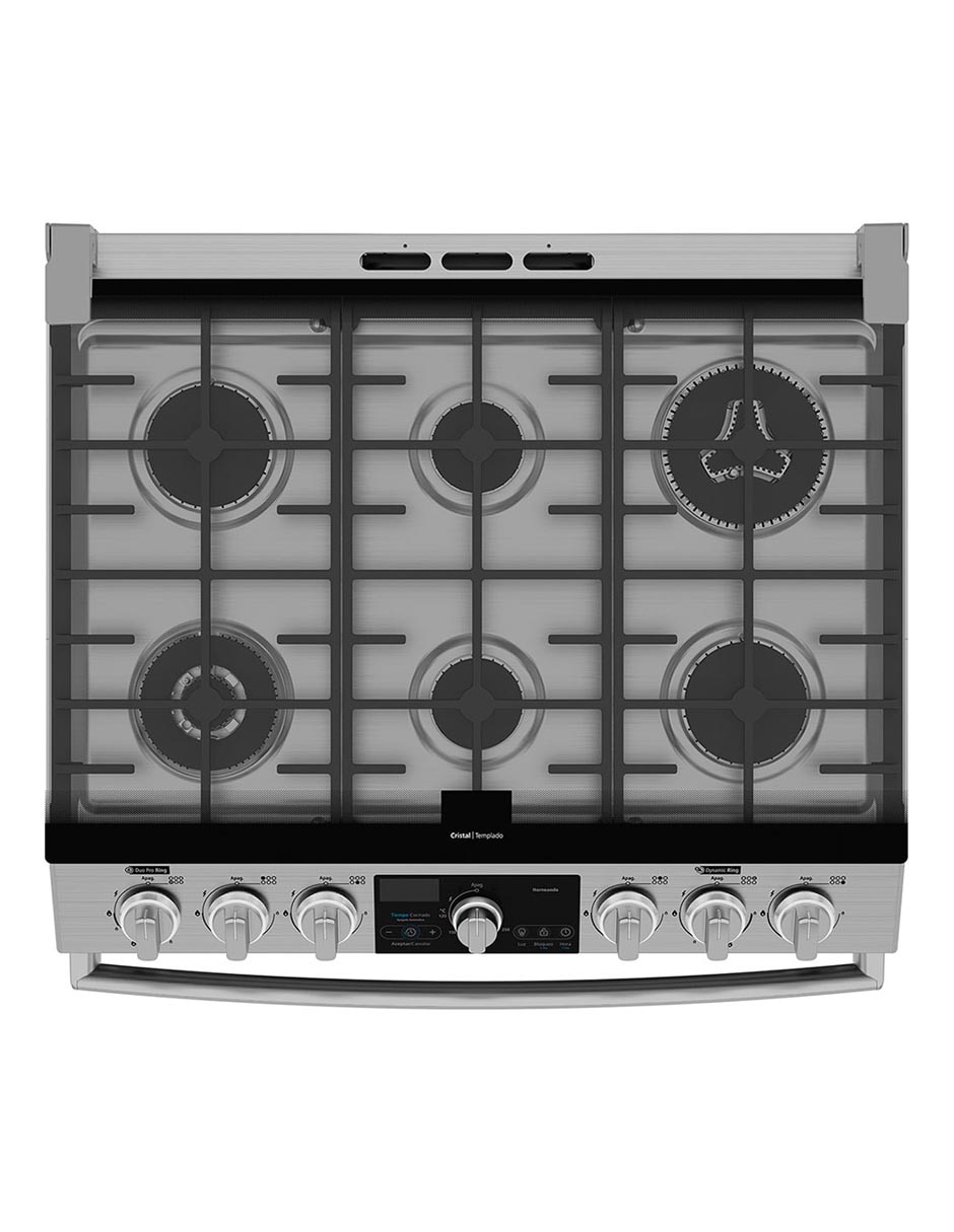 Estufa a gas LP Mabe 75.80 cm EMHA7613DTSS0 de 6 quemadores