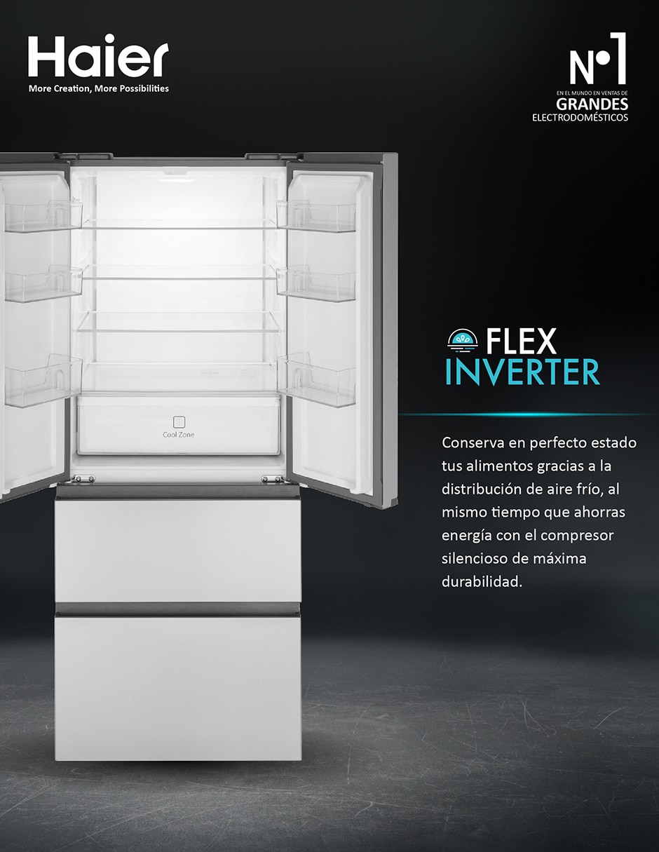 Refrigerado Haier 14 pies inverter HFM410LPLSS0