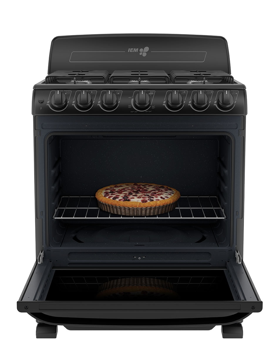 Estufa de piso a gas LP 76 cm EI3030BAPN1 de 6 quemadores Estufa de piso a gas LP 76 cm EI3030BAPN1 de 6 quemadores