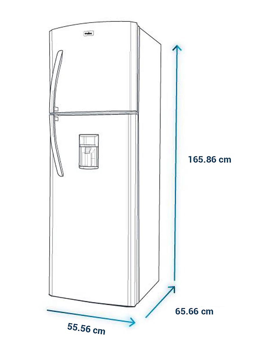 Refrigerador Mabe 10 pies cúbicos Home Energy Saver RMA250FYMRX1