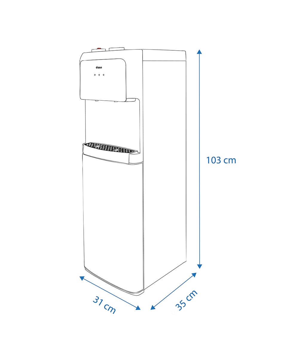 Dispensador de agua de acero inoxidable 8