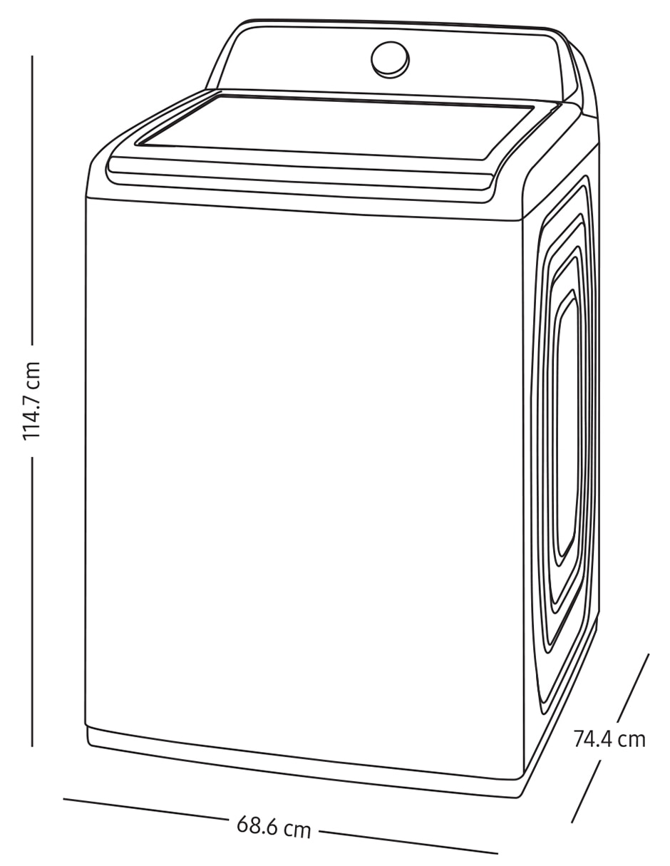 Lavadora automática carga carga superior wa40h22dacax