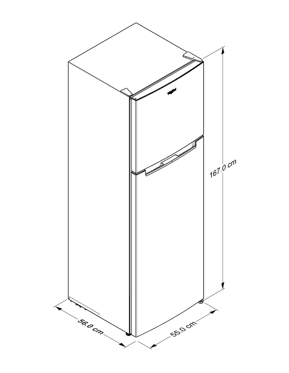 Refrigerador top mout Whirpool 9 pies inverter WT02409D 11