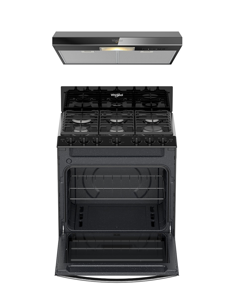 Estufa a gas natural LP 76 cm Cwfr3400b-hh de 6 quemadores 5