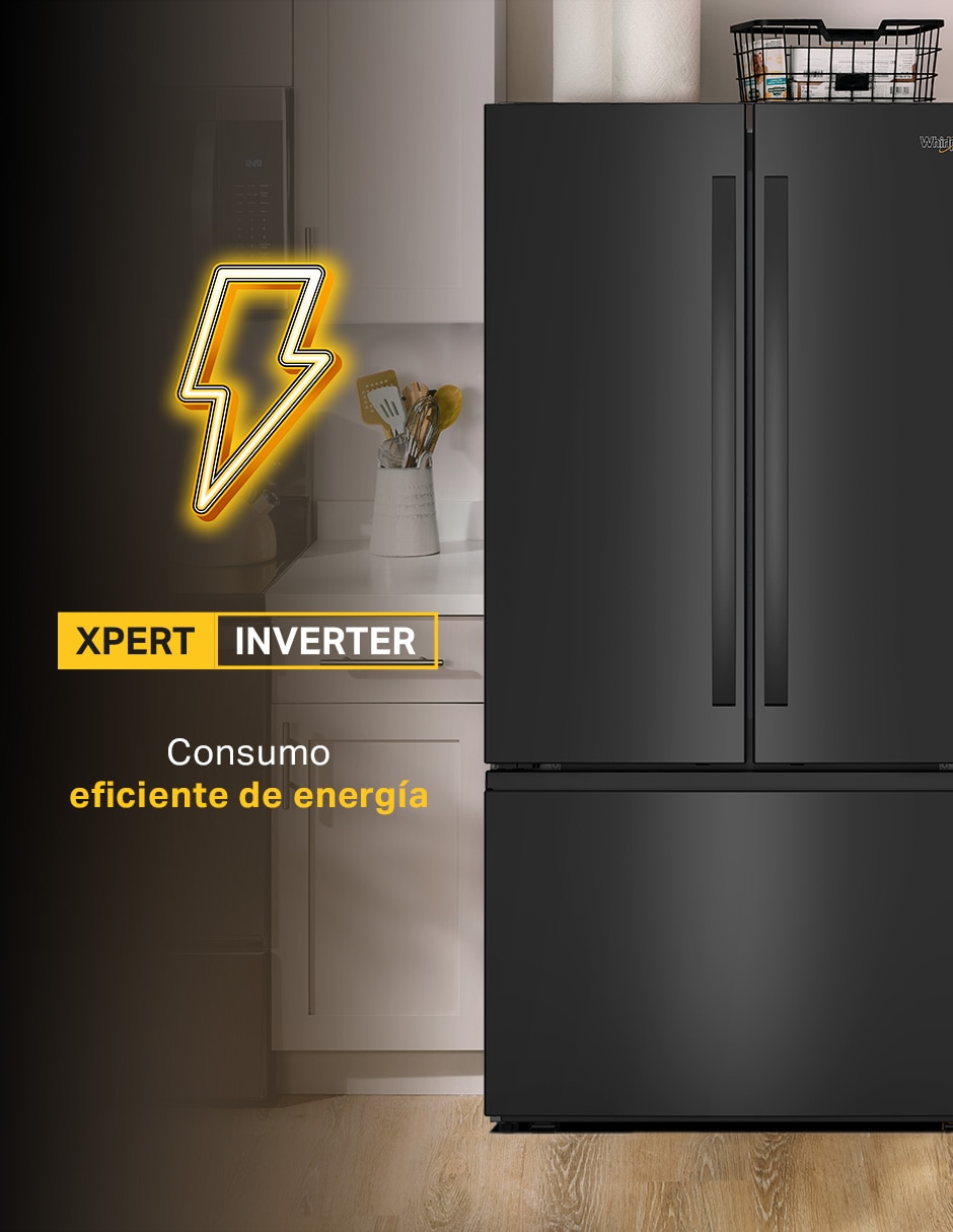 Refrigerador Congelad tecnología Inverter y fábrica de hielos WRFF3136SB 6