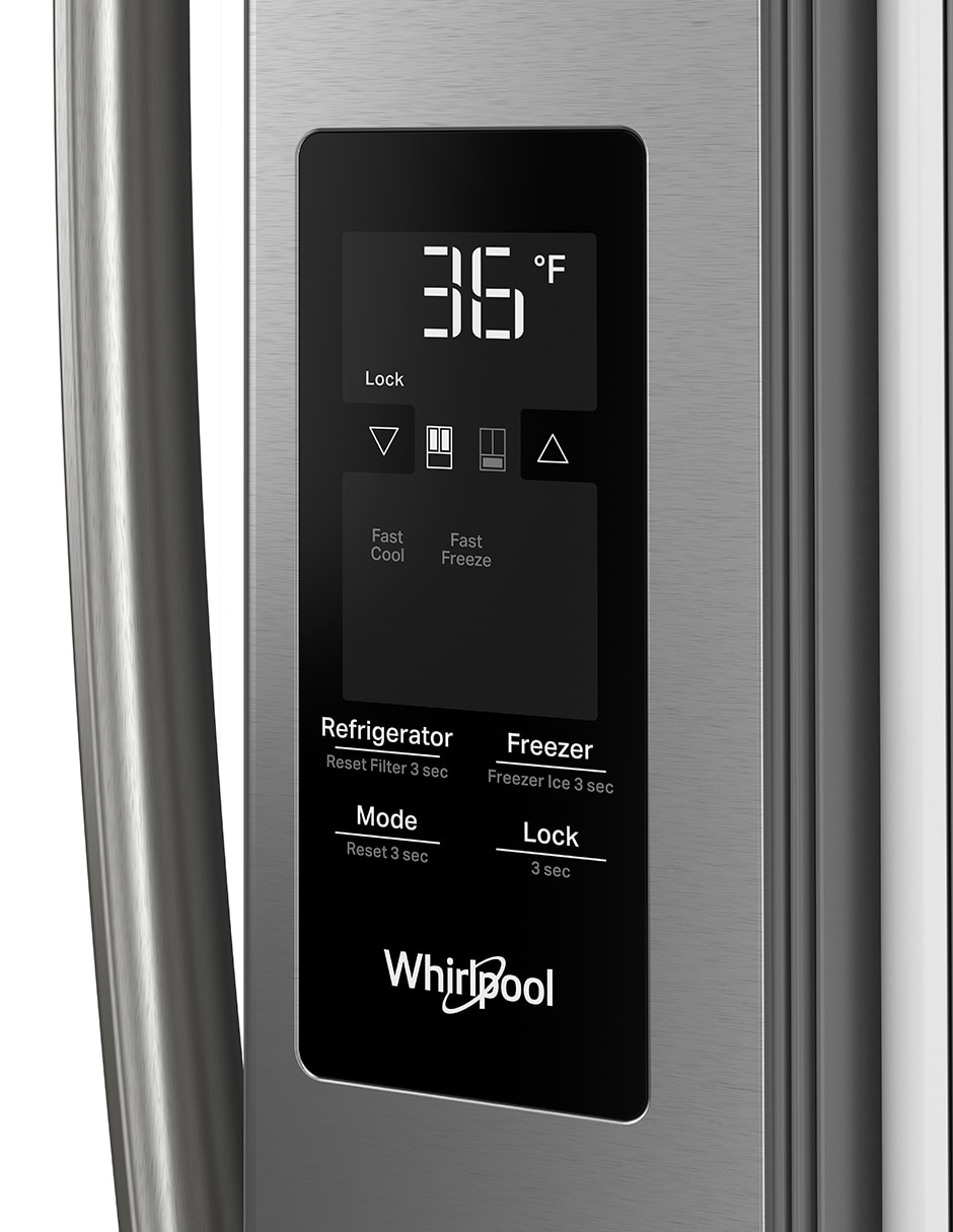 Refrigerador Whirpool tecnología Inverter y fabrica de hielos 31 pies WRFF3136SZ 7