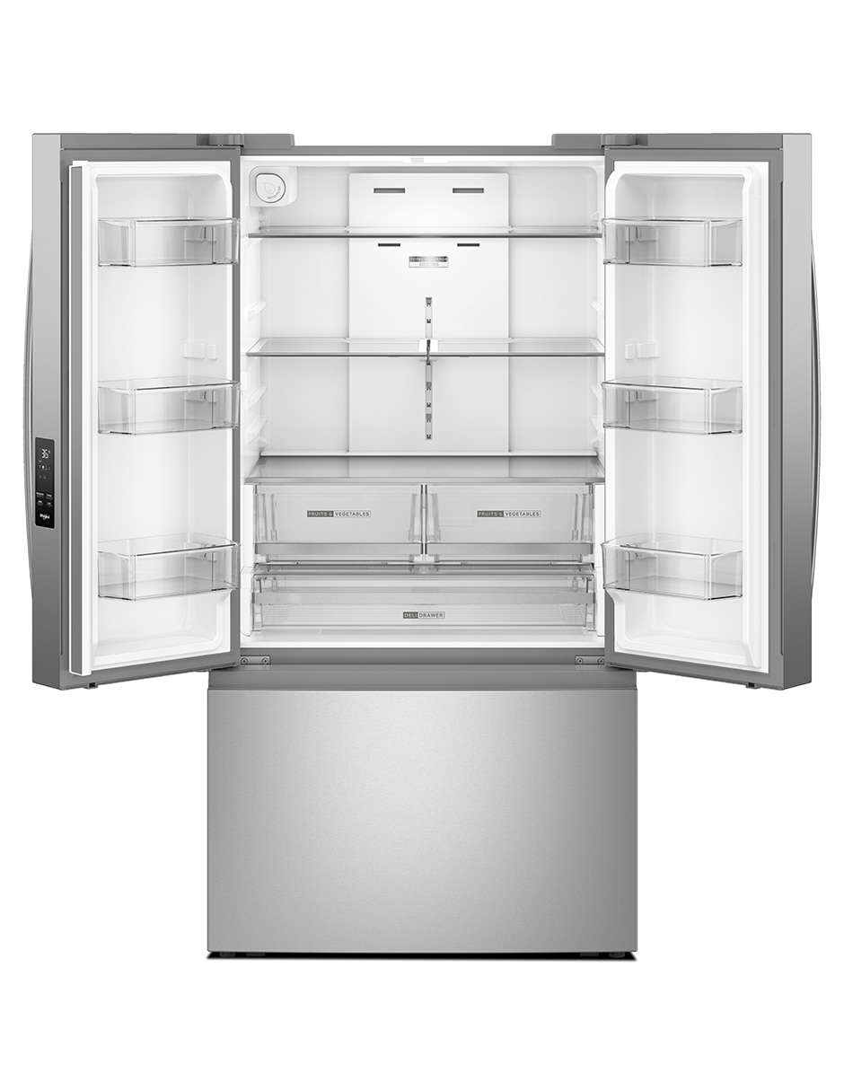 Refrigerador Whirpool tecnología Inverter y fabrica de hielos 31 pies WRFF3136SZ 4