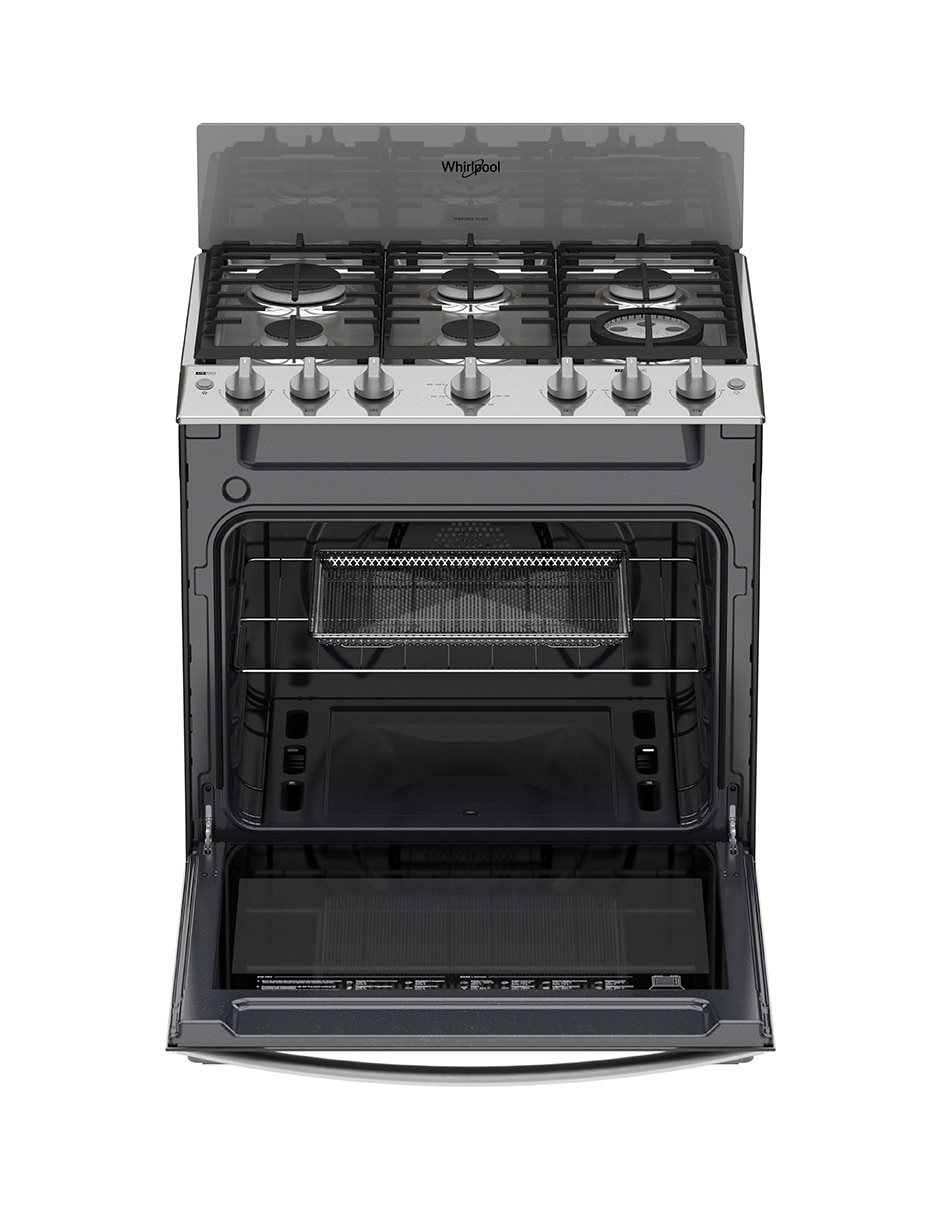 Estufa a gas LP 76 cm WFR5050S de 6 quemadores 4
