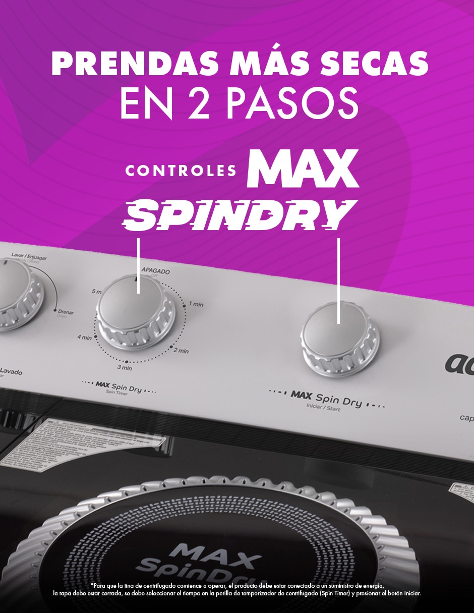 Lavadora 24 kg semiautomatica carga superior ALD2445SE 11