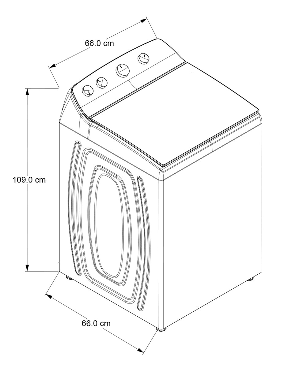 Lavadora 26 kg automática carga superior 8mwtw2654wrm 11