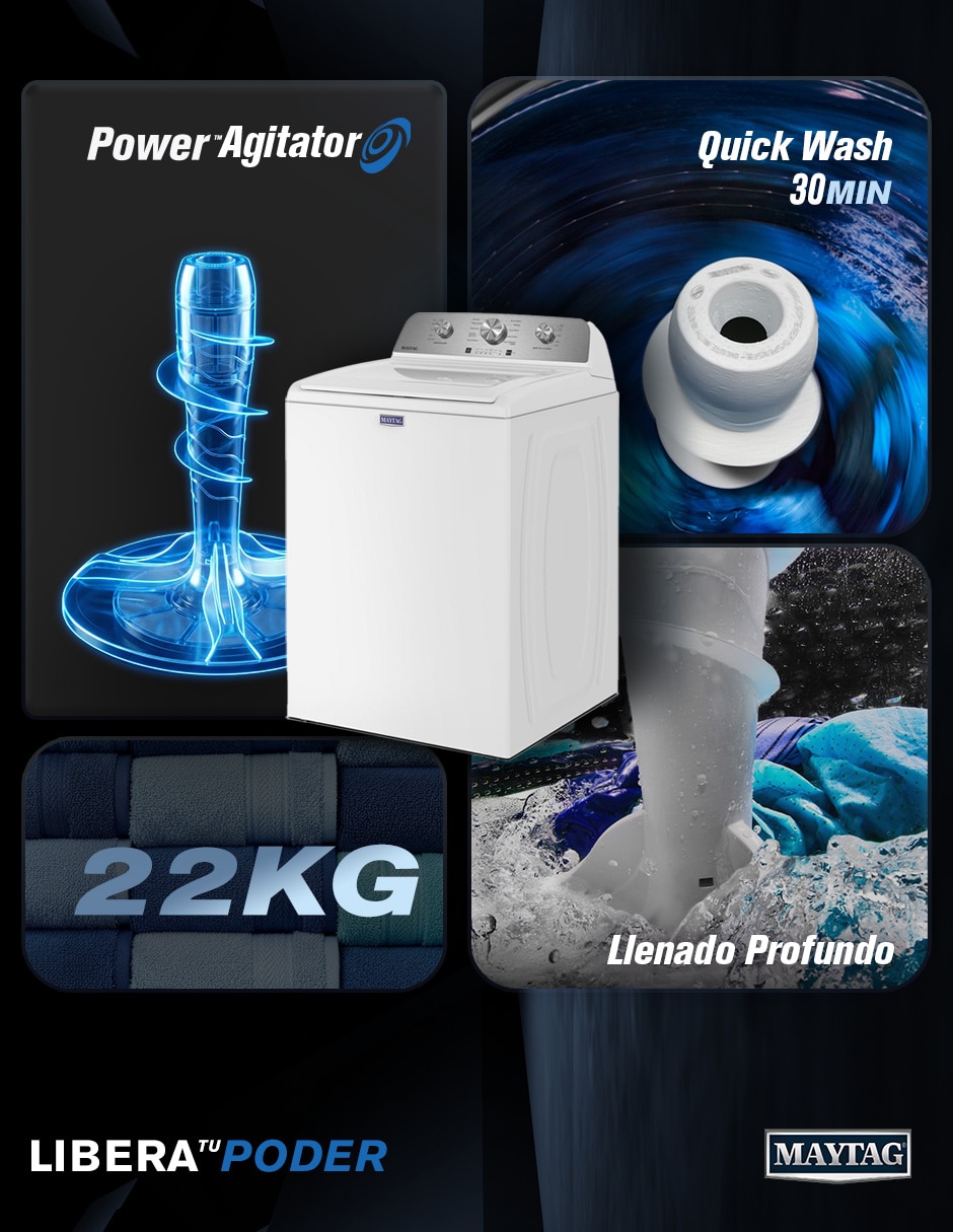 Lavadora 22 Kg automática carga superior 7MMTW2235TW 4