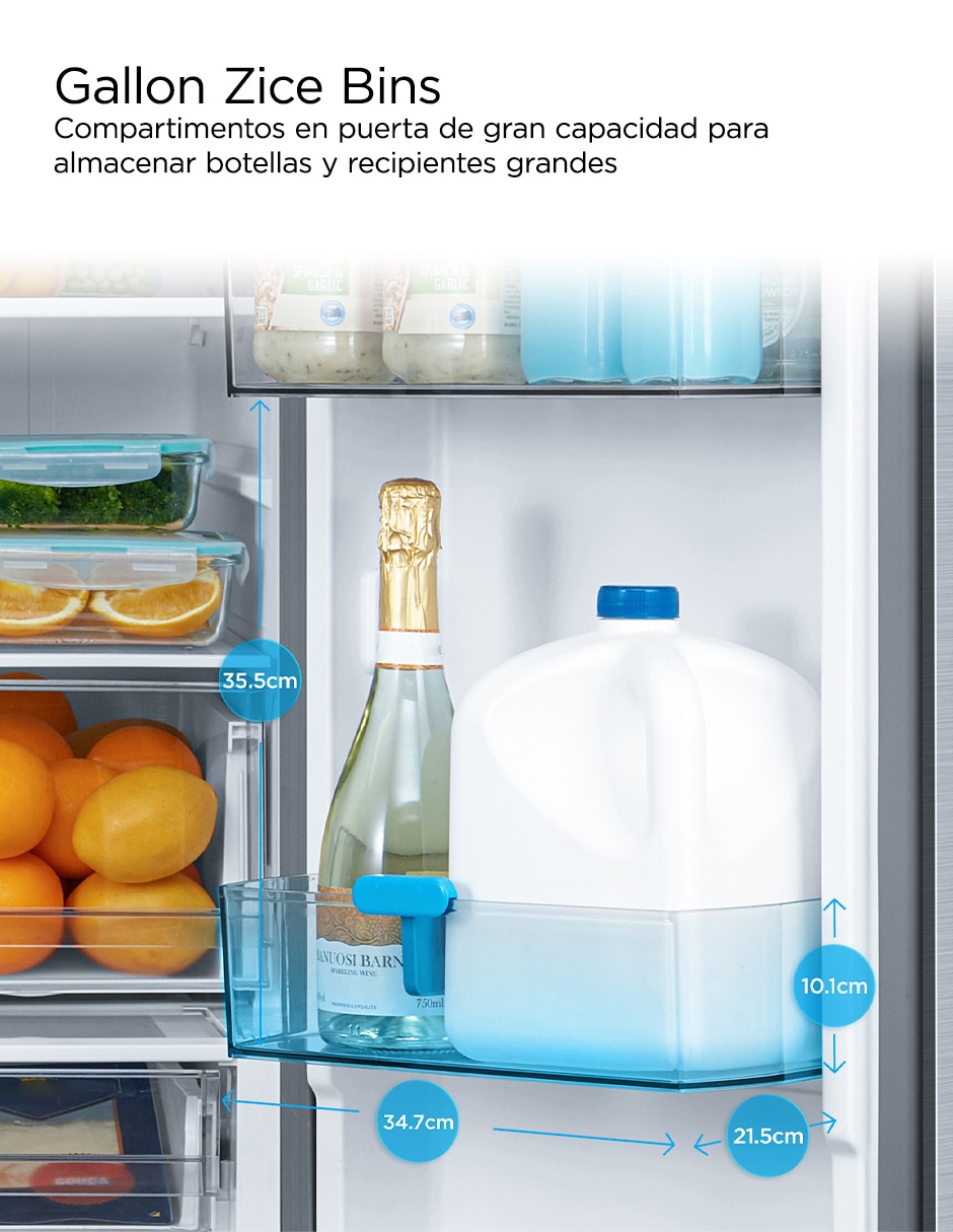 Refrigerador SpaceMaster 23 pies inverter MDRF853MGM46I 3