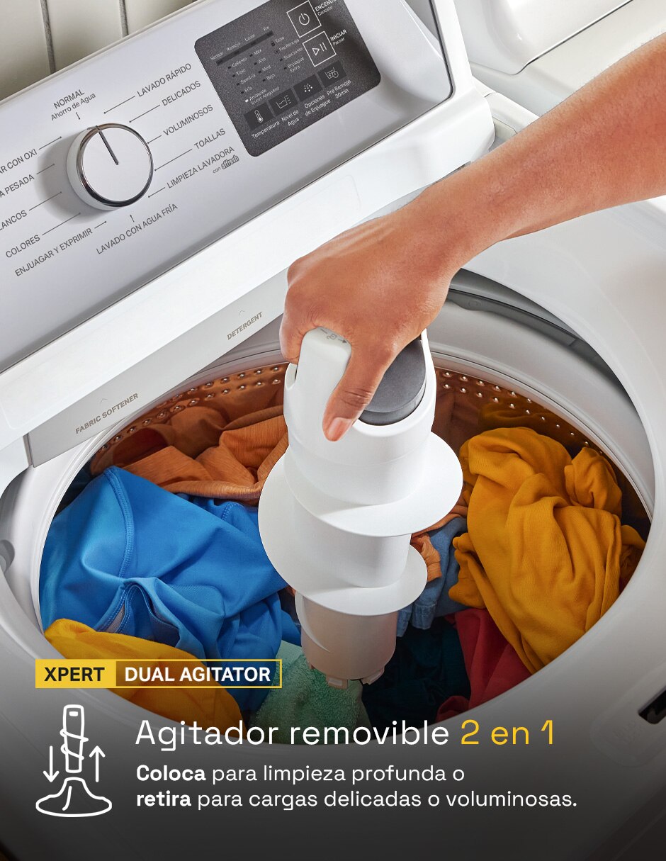 Lavadora 22 kg automática carga superior 7MWTW2217TW 13