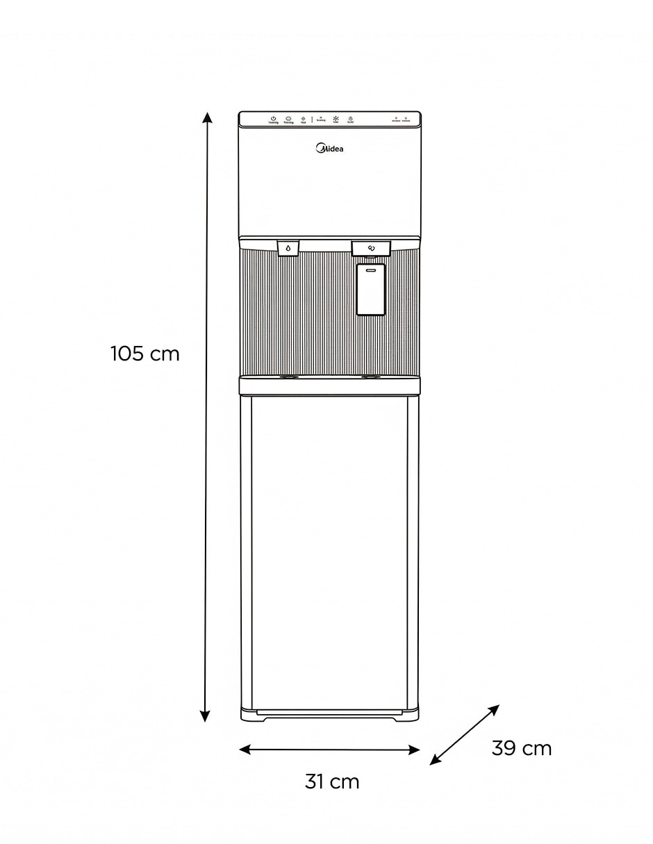 Dispensador de agua de plástico 10