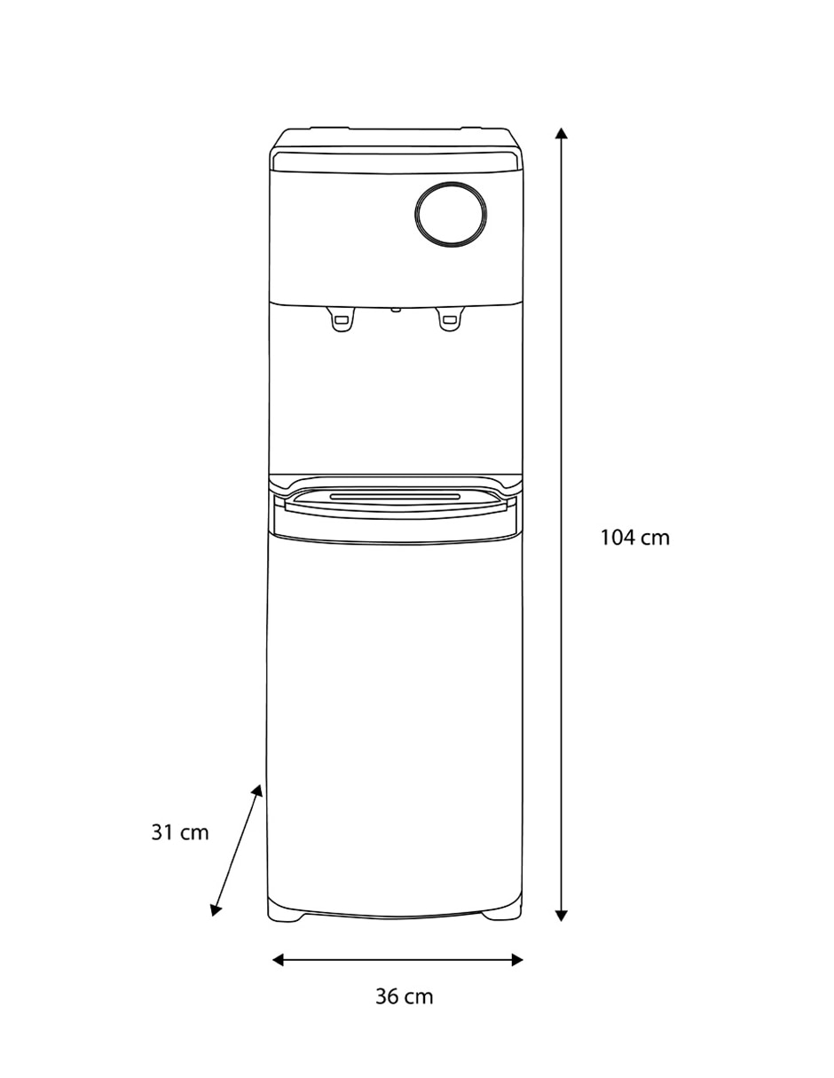 Dispensador de agua aqua touch 9
